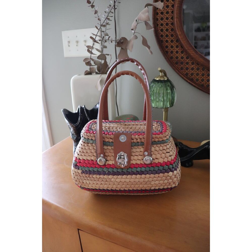 Hand woven handbag
